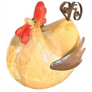 Farmhouse Chubby‎ Chicken Ceramic Figurine
